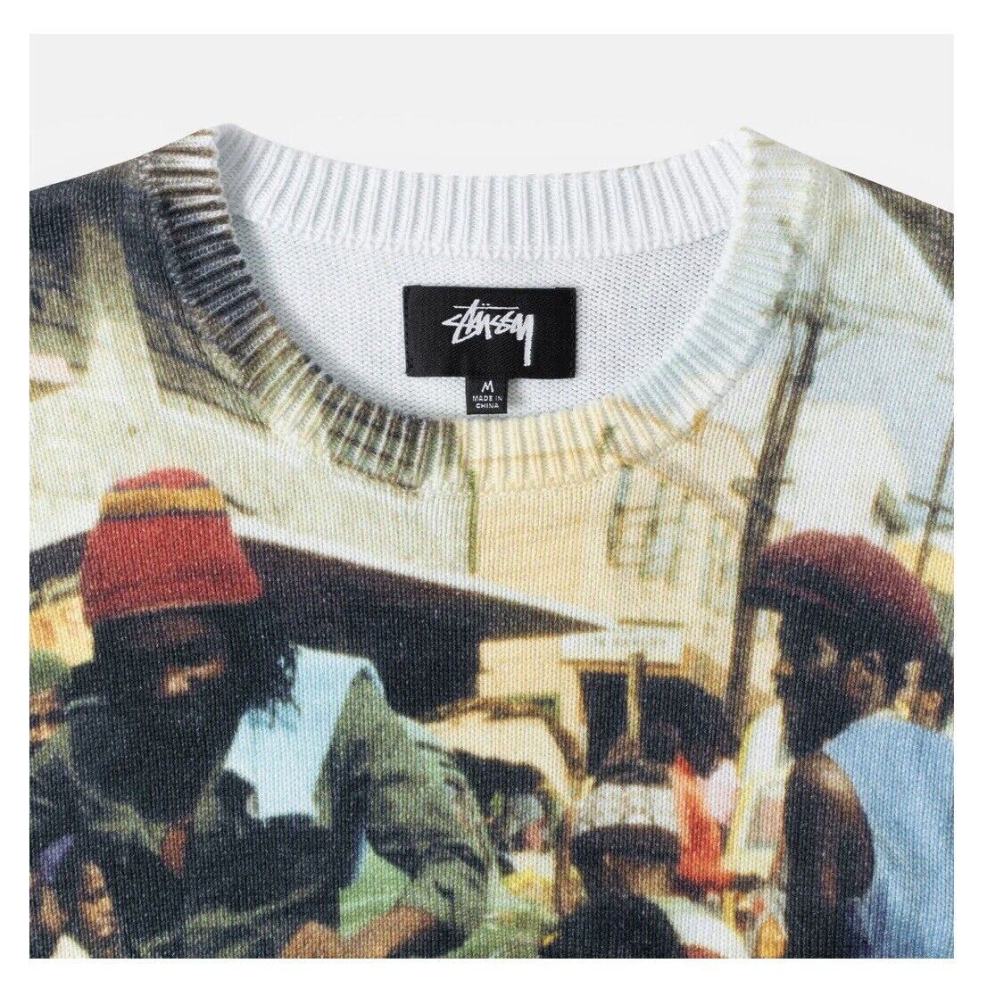 STÜSSY © 2022 PETER TOSH PRINT MID GAUGE COTTON SWEATER STÜSSY © 2022 PETER TOSH PRINT MID GAUGE COTTON SWEATER