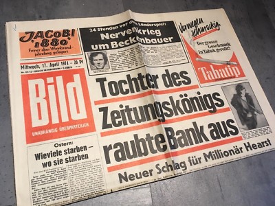 Bildzeitung 17.04.1974 April 17.4.1974 gift birthday 45th 46. 47. 48. 49. 