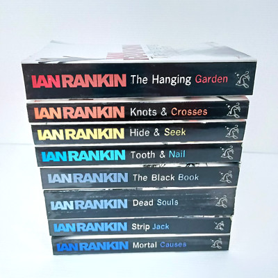 8x Ian Rankin Inspector Rebus Tooth & Nail Strip Jack Paperback Book Bundle Lot