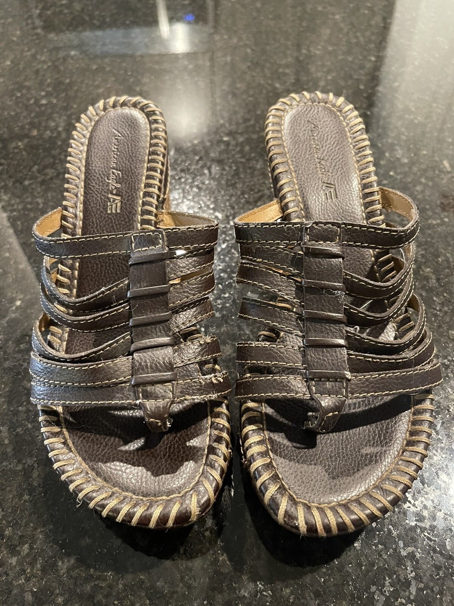 American Eagle Wedge Sandals, Size 6.5 View 4
