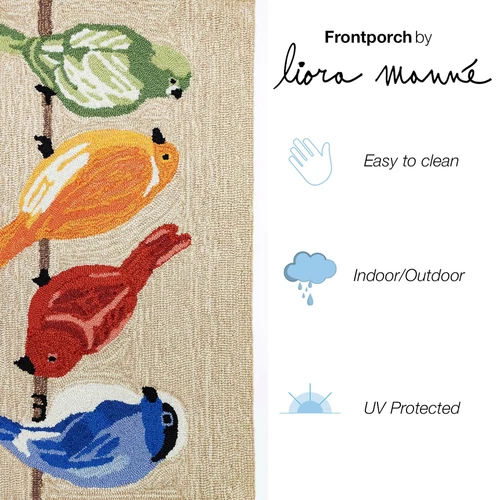 Liora Manne?Frontporch?Indoor Outdoor ug - Novelty Design Hand Hooked Weather - Picture 3 of 5