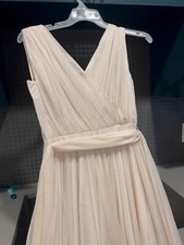 Shiny ivory color wedding/prom dress never worn size small