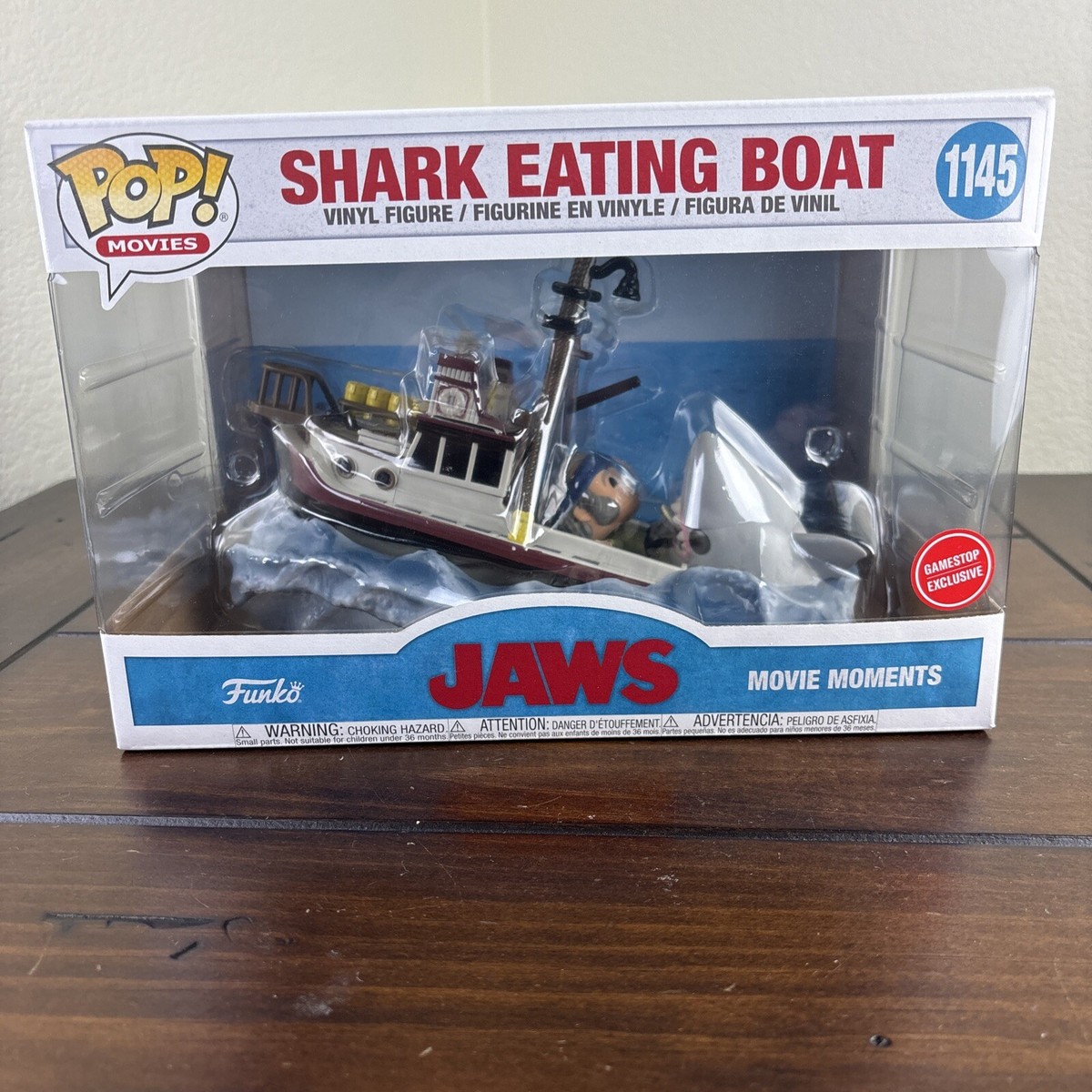 Funko Pop 1145 Jaws Shark Eating Boat GameStop Exclusive