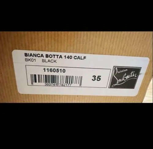 Christian Louboutin Bianca Botta Botas Negras Talla 35 USADAS 202412M - Imagen 6 de 6