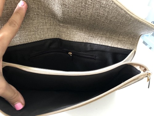 Hand Clutch Purse For Women Color Beige - Picture 5 of 5