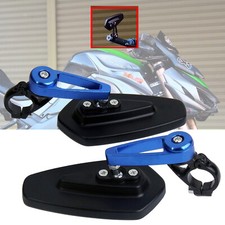 Pair 7/8" 22mm CNC Aluminium Bar End Mirrors For Yamaha MT 07 MT 09 MT-07 MT-09