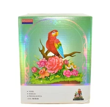 BALODY COLORED PARROTS WITH FLOWERS DIAMOND BLOCKS  # 16390 551 PIECES 6+