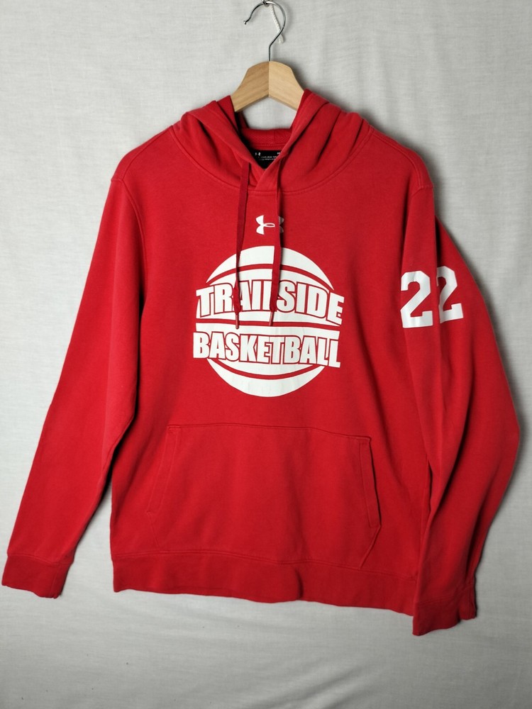 Under Armour Trialside Basketball Red Hoodie / Hooded Jumper - Men's Small