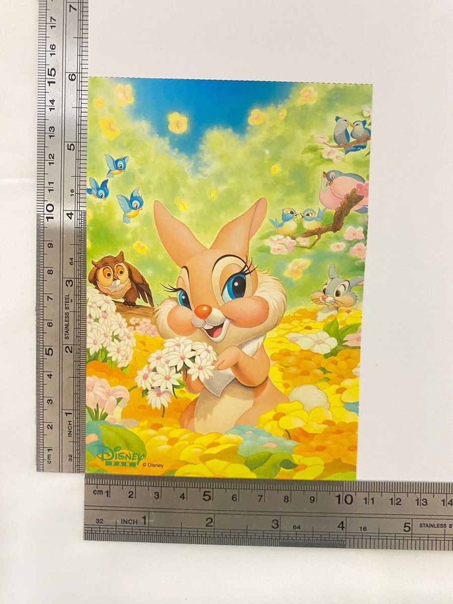 Miss Bunny Bambi Blue Bird Disney Fan Limited Postcard Japanese