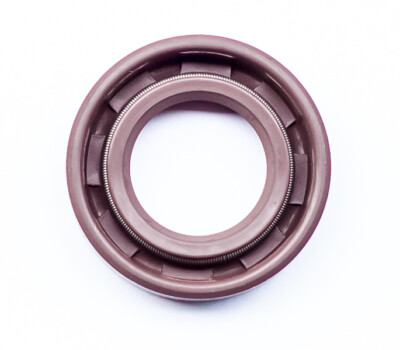 EAI 30x46x7mm FPM/FKM Oil Shaft Rotary Seal w/ Stainless Steel Spring Dbl Lip