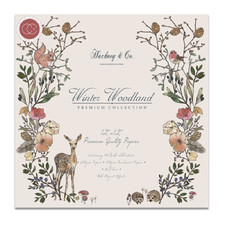 CRAFT CONSORTIUM PAPER - 12 X 12 SHTS - 2 PADS - WINTER WOODLAND - 40 SHTS EA