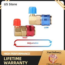 A/C Manifold Gauge Conversion Kit High Low Angle Quick Adapter ACME Car AC NEW