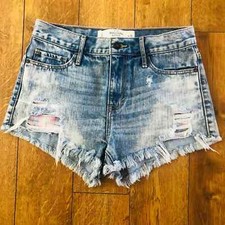 Abercrombie  Fitch Festival Denim Shorts Size 2