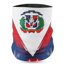 Dominican Republic Flag Face Bandana