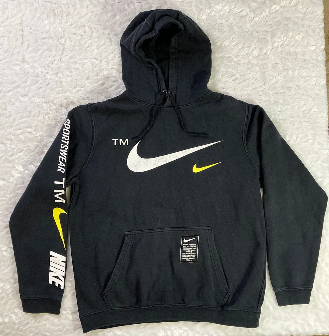 NIKE Microbrand Sportswear Club Black Hoodie- Large LOGO Size: Large | eBay