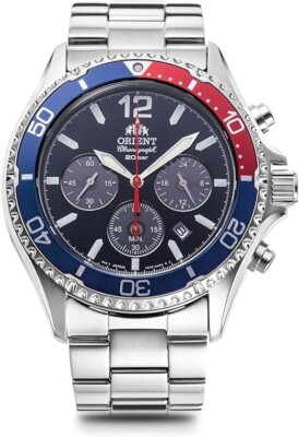ORIENT Men's Watch Mako RN-TX0201L SOLAR PANDA Chronograph Solar