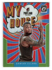 Damian Lillard 2021-22 Donruss Optic My House Lime Green SN #/149 #15-POR