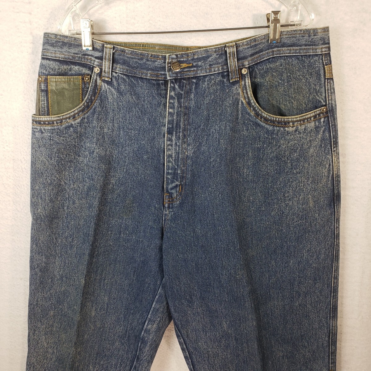 Pants His Jeans Vintage Lee Riders Denim Jeans 33x30 Blue Medium