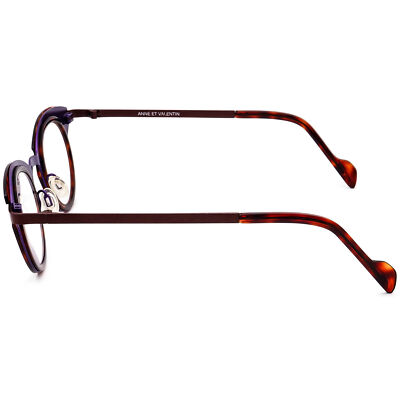 Anne Et Valentin Eyeglasses Tab A110 Purple/Havana Round  display picture 1
