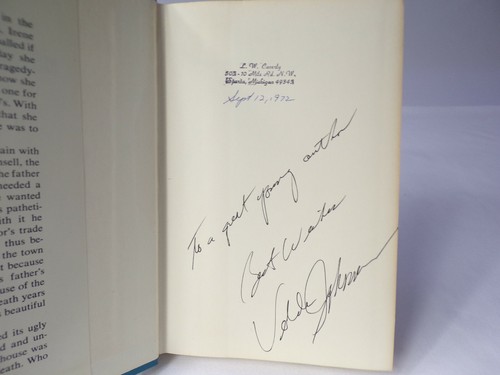 VINTAGE Velda Johnstone "The Late Mrs Fonsell" Hardcover Book Signed B.C.Edition - Picture 2 of 8