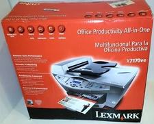 (NEW OPEN BOX!) Lexmark X7170 (X7170VE) All in One Color Printer/copy/fax/scan