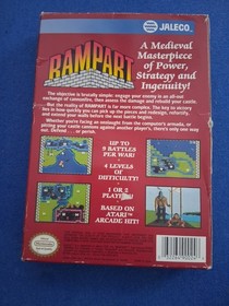 Jaleco Rampart(Nintendo NES, 1991)Complete CIB Tested/Works Very Good Condition