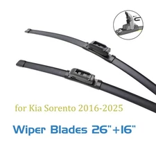 2,Wipers Blades 26" 16" for Kia Sorento 2016-2025 All-seasons Front J-hook