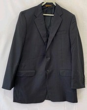 Hickey Freeman 100% Worsted Wool Blazer Mens 42R Navy Made In USA Custom #150