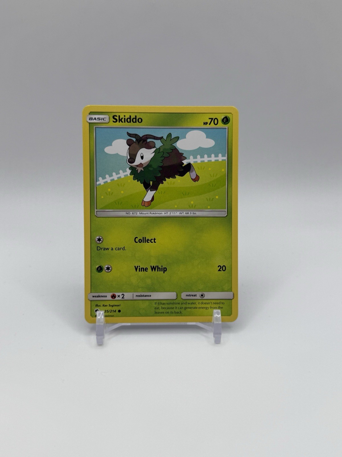 2018 Pokemon TCG - Sun & Moon SM Lost Thunder Skiddo 35/214