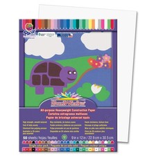 Pacon Sunworks Groundwood Construction Paper - 9" X 12" - Bright White 8703