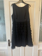 Size 16 But More 14 Silk Occasion Dress Worn Once And Cleaned.Perfect Black Dres