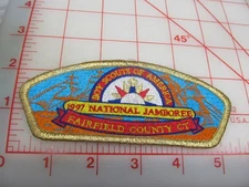 Fairfield County Council 1997 Jamboree JSP set 2 pb lt blue 104 patch (p27)