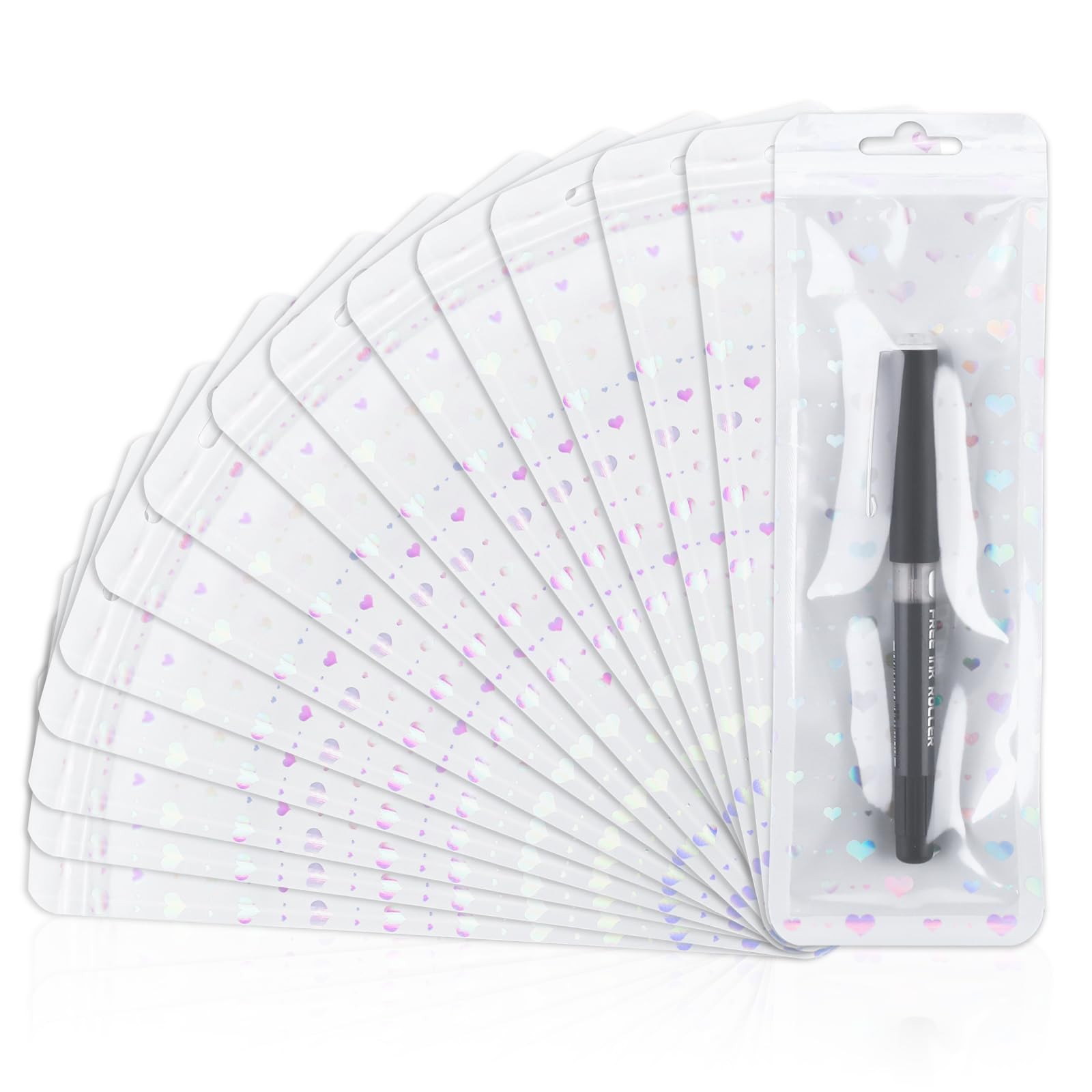 Sacs Emballage Holographiques Plastique pour Bonbon Stylos et Bijou