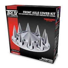 Trux THUB-FRP33P Wheel Accessories   Hub Cover, Front, Pointed Chrome, Plastic,