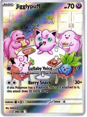 JIGGLYPUFF-LULLABY Full Art Style Custom Card Fan Art keine Originalkarte
