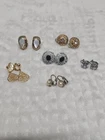 Clip on earrings lot Of 6 Pair Costume Jewelry Vintage