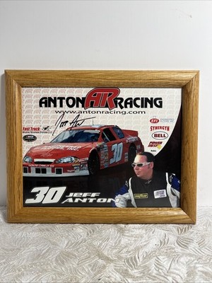 Jonathan Smith NASCAR Driver Signed Signature Card Team 8x10 Camping World Frame