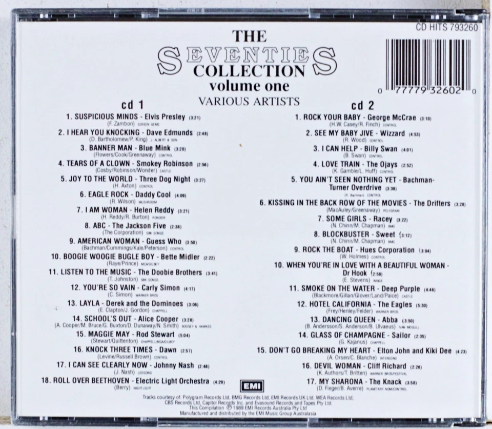 Varios - The Seventies Collection (Volume One) (CD 1989) 2 Foto 2 de 2