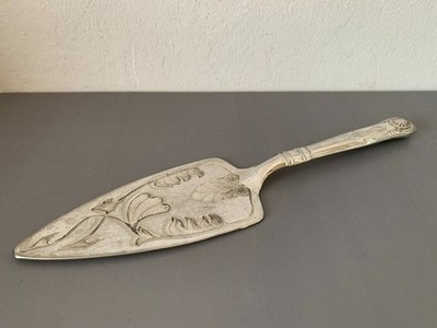 Vintage Silberteller Kuchenscheibe, Mayell EP auf Zink, Made in England