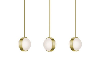 AFX VRNP09LAJUDLNR3 Verona 9''W LED Multi Light Pendant - Brass