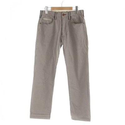 Paul Smith Collection Plaid Pattern Pants S Brown Long