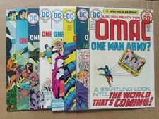 OMAC 1-8 Nice Copies 1974 Complete Series Jack Kirby DC 1,2,3,4,5,6,7,8
