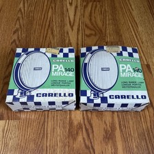 Nos Set Of 2 Vintage Carello Pa140 Mirage Long Range Lamps Wcovers Euroclassics