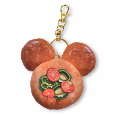 Disney Plush Keychain MICKEY Pizza Bread ( MICKEY'S BAKERY ) Japan NEW