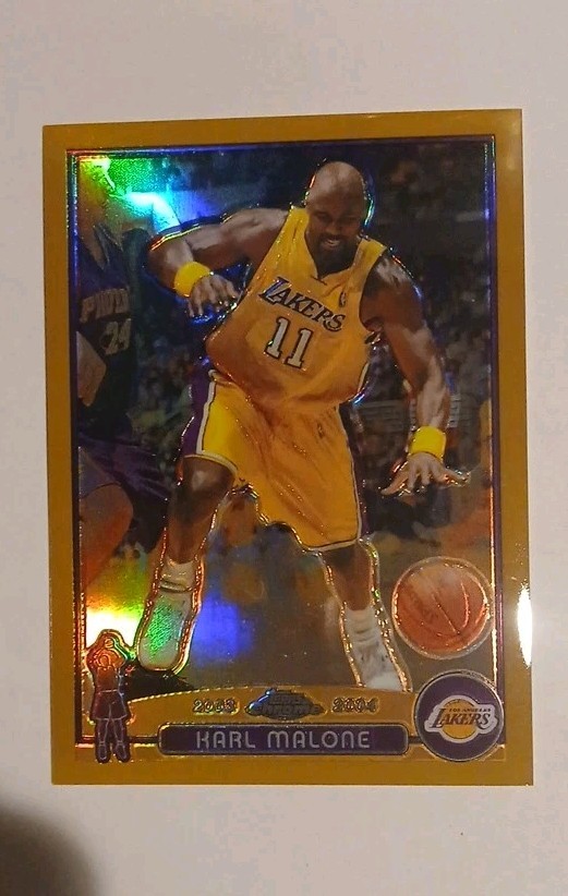 2003-04 Topps Chrome - Karl Malone #32 Gold Refractor /99