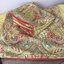 Waverly Swept Away Berry Paisley Pair of King Pillow Shams Zip Closure