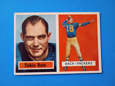 1957 Topps NFL football card #81 Tobin Rote Green Bay Packers