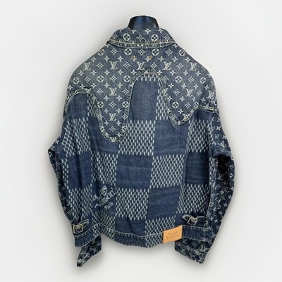 Louis Vuitton X Nigo 1A7YD7 Monogram Blue Denim Jacket Size: 52