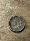 1860 (Rounded Breast) Indian Cent VF