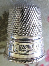 Lotthammer-Eber Fingerhut  "Rosenstiel" Sterling-Silber 925  Germany  Gr.6